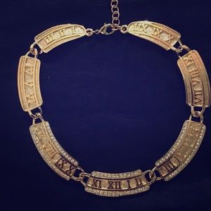 Gold Roman Numeral Necklace